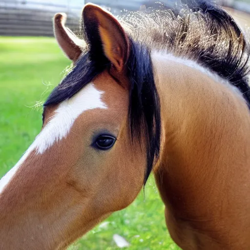 Image similar to photo of a horse - rat hybrid