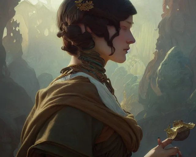 Image similar to photography of dorothea lange, deep focus, d & d, fantasy, intricate, elegant, highly detailed, digital painting, artstation, concept art, matte, sharp focus, illustration, hearthstone, art by artgerm and greg rutkowski and alphonse mucha