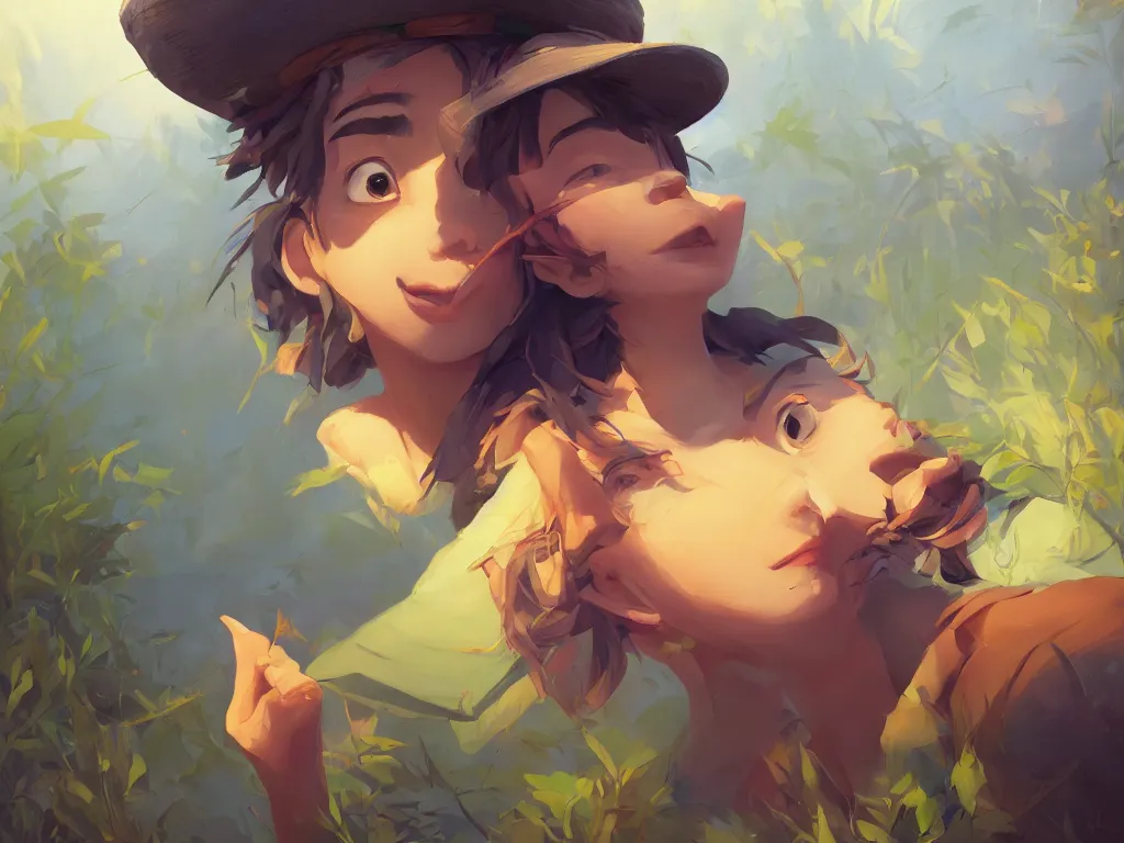 Prompt: beauty hemp kid in hemp hat madeof hemp, behance hd by jesper ejsing, by rhads, makoto shinkai and lois van baarle, ilya kuvshinov, rossdraws global illumination, golden ratio, symmetrical beauty face