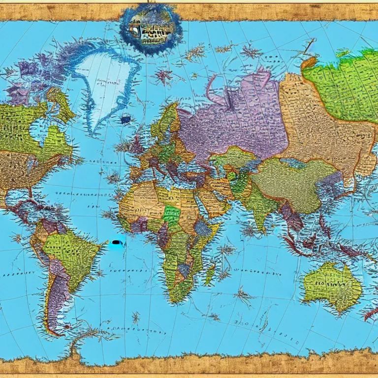 Prompt: realistic anbennar world map, 4k, hyper detailed.