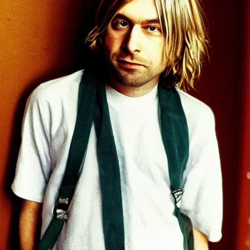 Image similar to Kurt Cobain as Oliver Tree