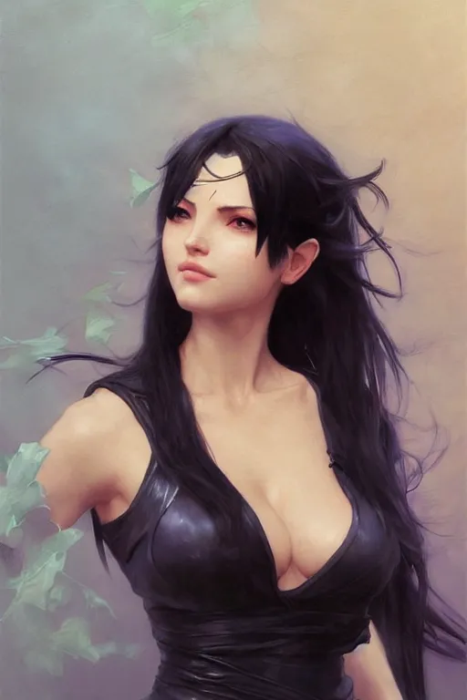 Image similar to Nico Robin, digital art from artstation by Ruan Jia and Mandy Jurgens and Artgerm and william-adolphe bouguereau