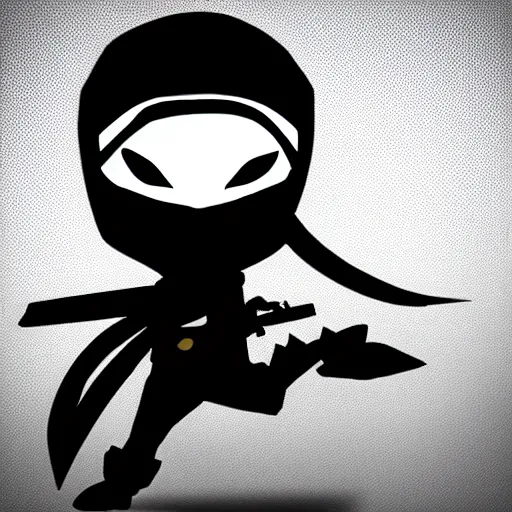 Prompt: ninja in cartoon style, profile picture