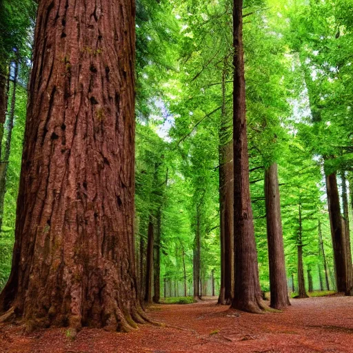 Prompt: Forest of large majestic trees, washed out, background image, no text