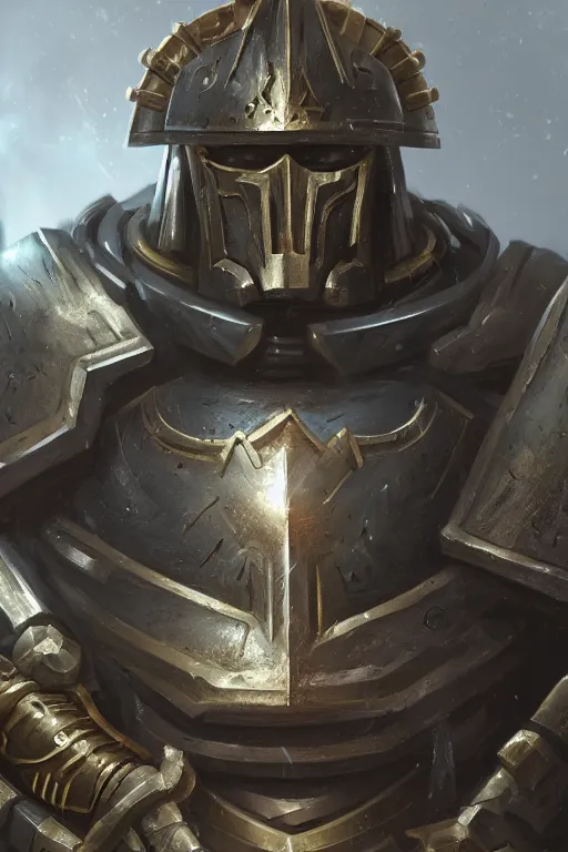 Image similar to armor portrait heros warhammer 4 0 k horus heresy fanart - the primarchs emperor by johannes helgeson animated with vfx concept artist & illustrator global illumination ray tracing hdr fanart arstation zbrush central hardmesh 8 k octane renderer comics stylized