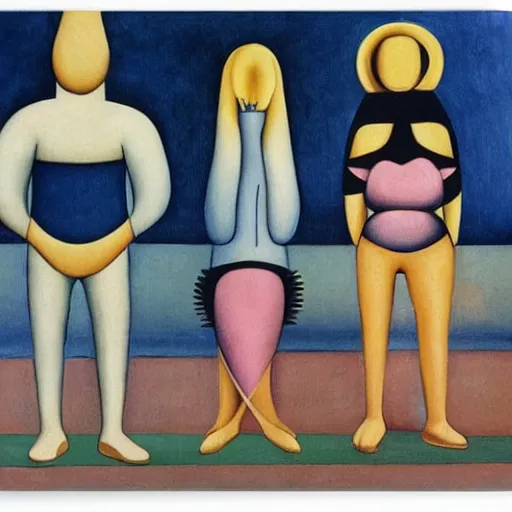 Prompt: abaporu by tarsila do amaral but the foot is wearing shoes.