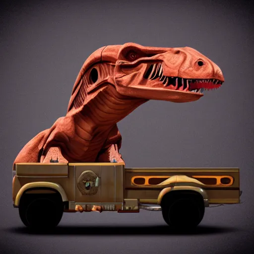 Image similar to tyrannosaurus rex as a truck in the style of star wars