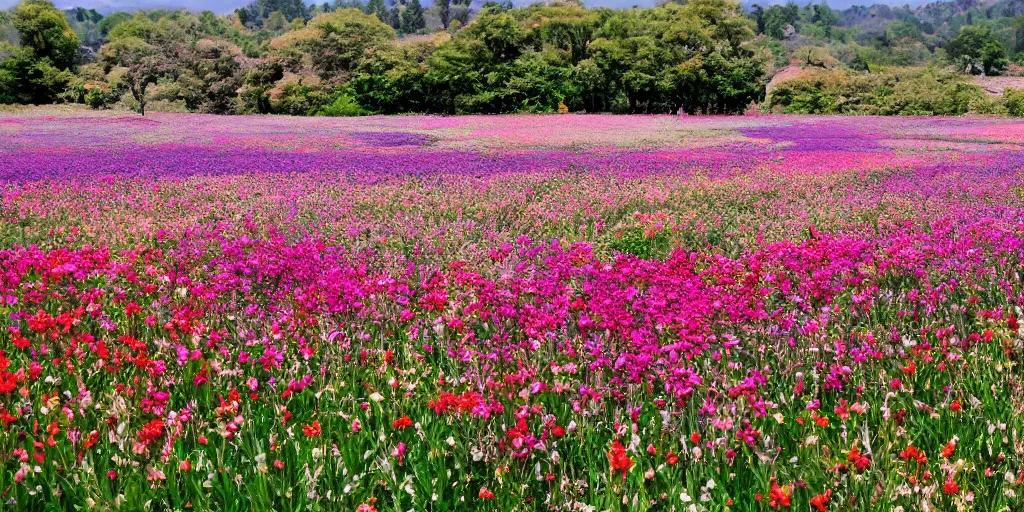 Image similar to flowering field