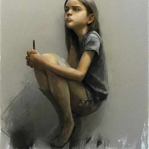 Prompt: photo of young woman by craig davison
