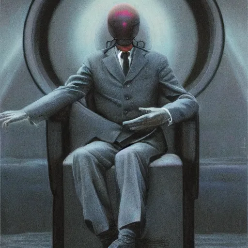 Prompt: an fbi agent goes through the mk ultra mind control program, top secret government files, beksinski, wayne barlowe, very coherent symmetrical artwork, cinematic, hyper realism, high detail, octane render, 8 k