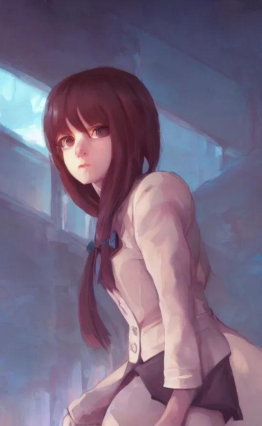 Image similar to a portrait of a cute female ravenclaw student, hogwarts setting, vivid colors, soft lighting, atmospheric, cinematic, moody, in the style of ilya kuvshinov and range murata, krenz cushart, rule of thirds, oil on canvas, 8 k