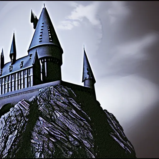 Prompt: harry potter castle in digital art