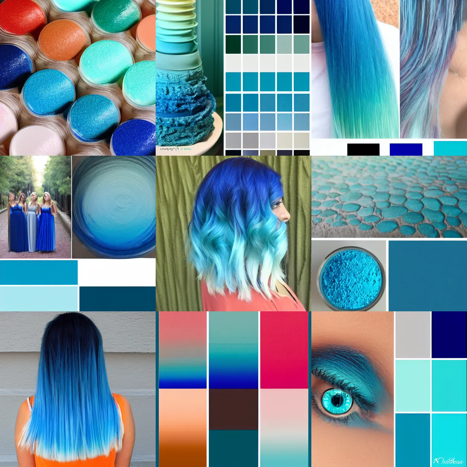 Prompt: color gradient from cobalt blue to aqua