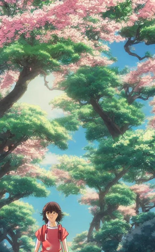 Prompt: an ultrawide photo of picollo standing in front of sakura trees, studio ghibli concept art, detailed face, beautiful face, beautiful eyes, beautiful lighting, hdr, 4 k