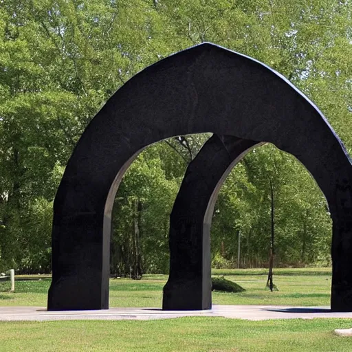 Prompt: an arch of obsidian, craigslist photo