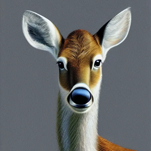 Image similar to Bambi highly detailed, sharp focus, digital painting, artwork by Robert Bateman,