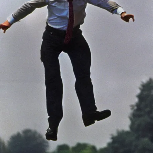 Prompt: Emmanuel Macron in Free Fall (1994)