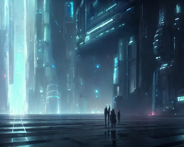 Image similar to great city at the end of time floating in space, a sci-fi digital painting by Greg Rutkowski and James Gurney, ghost in the shell, trending on Artstation, eerily beautiful, highly detailed