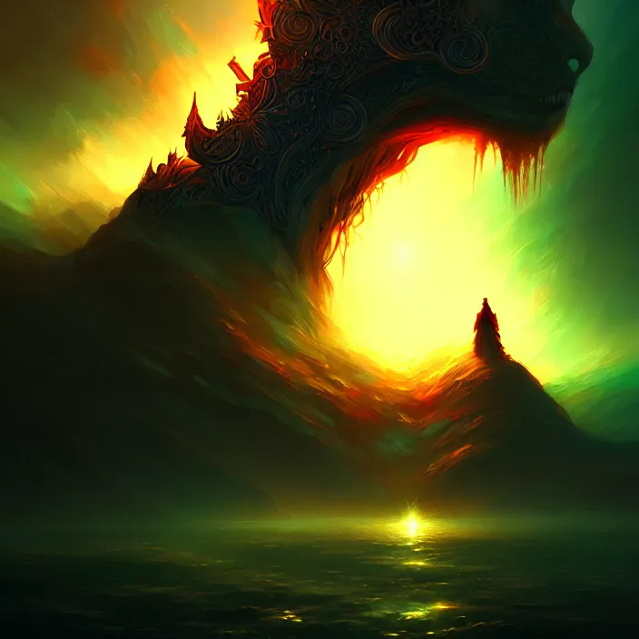 Image similar to the power of a king, amazing digital painting, by anato finnstark, anato finnstark digital art, intricate details, ultra realistic, beautiful art, volumetric lighting, ultrarealistic, by anato finnstark, trending cgsociety, artstation