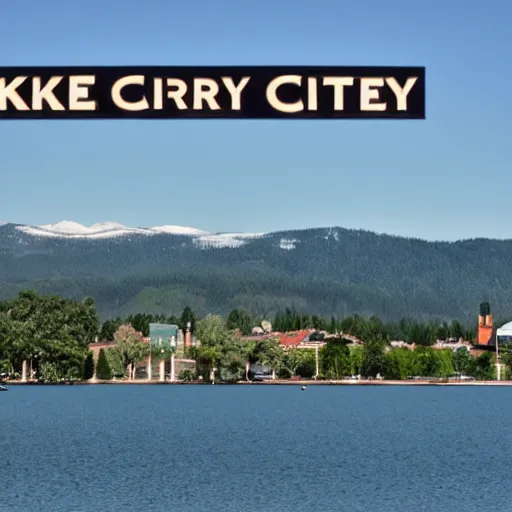 Image similar to lake city