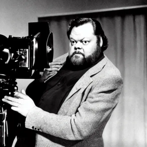 Prompt: orson welles directing a new movie