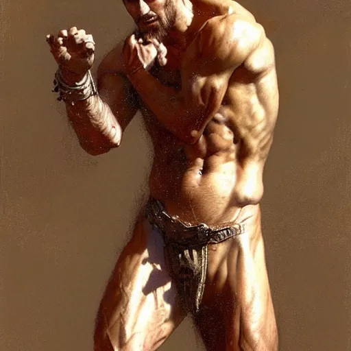 Prompt: Poor shepherd, 30 years old, playful, male, muscular, detailed face, thighs!!!! gorgeous, amazing, muscular, intricate, highly detailed, painting by Gaston Bussiere, Craig Mullins