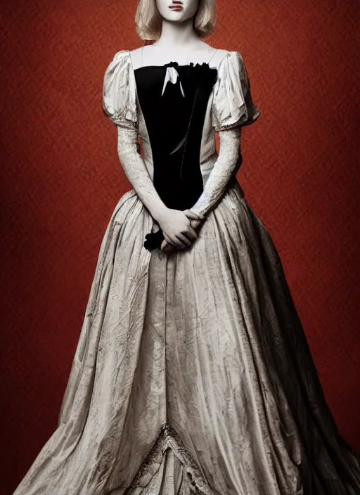 Image similar to Evan Rachel Wood for Victorian Secret, full length shot, XF IQ4, 150MP, 50mm, f/1.4, ISO 200, 1/160s, natural light, Adobe Photoshop, Adobe Lightroom, DxO Photolab, Corel PaintShop Pro, rule of thirds, symmetrical balance, depth layering, polarizing filter, Sense of Depth, AI enhanced