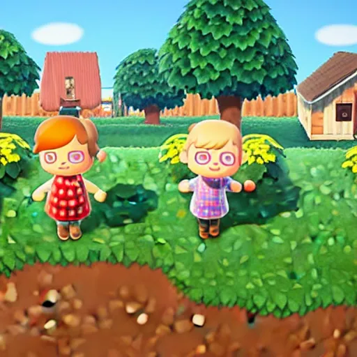 Prompt: a crop of potatoes in animal crossing