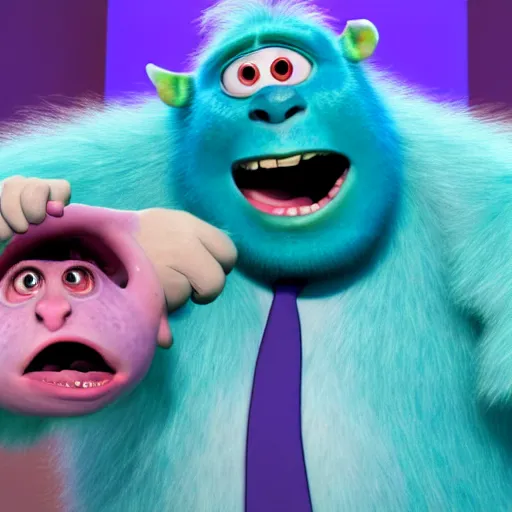 Image similar to boris johnson in monsters inc, 4 k image