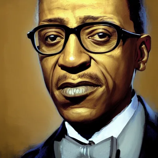 Image similar to Gustavo Fring, closeup character portrait art by Donato Giancola, Craig Mullins, digital art, trending on artstation