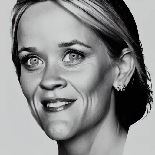 Image similar to a pile of rice double exposure reece witherspoon face