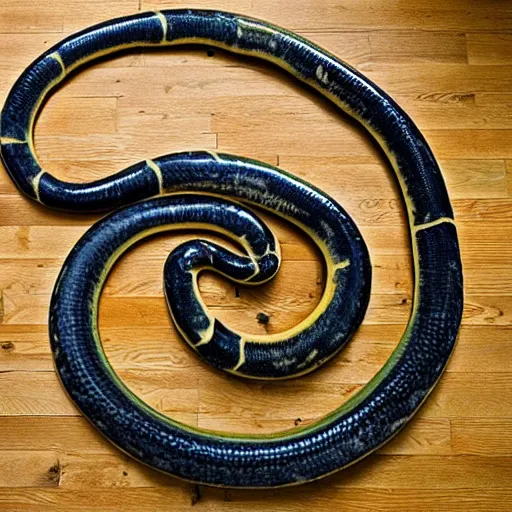Image similar to a very long banana snake