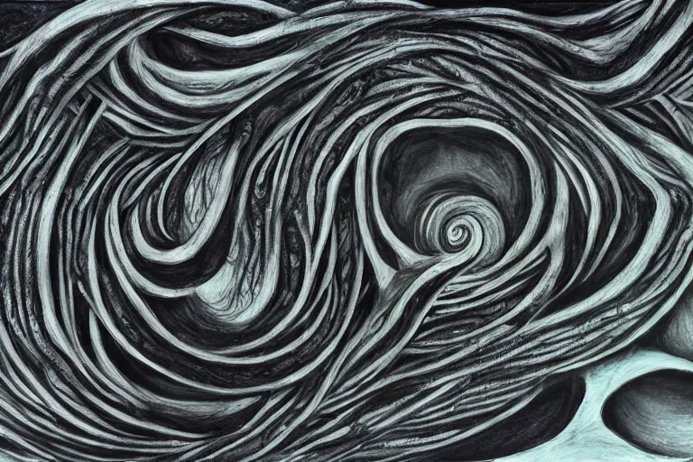 Image similar to Charybdis by Jennifer Rossier and HR Giger