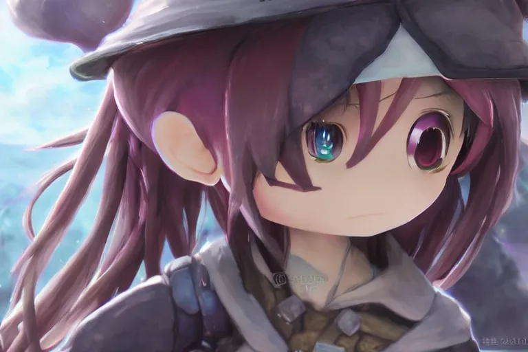 Image similar to made in abyss riko concept art, super detailed face and eyes, colorful, wlop, kuvshinov, trending on artstation, hyperdetailed, Unreal Engine 4k, 8k, ultra HD