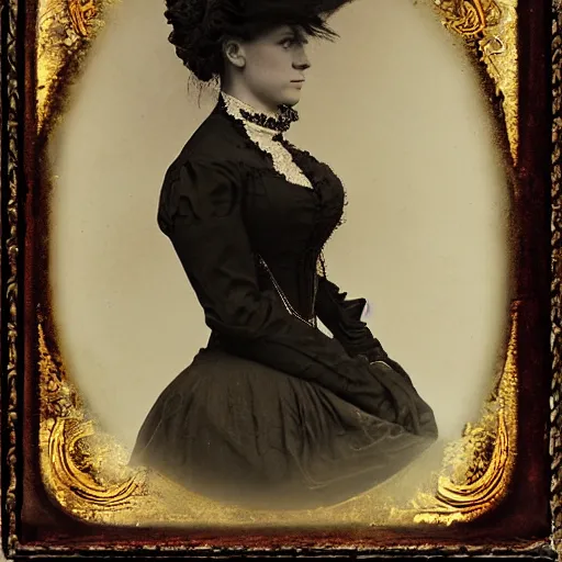 Image similar to “ beautiful portrait of a victorian steampunk woman. ”