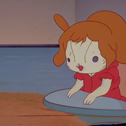 Image similar to a rabbit in the movie ponyo