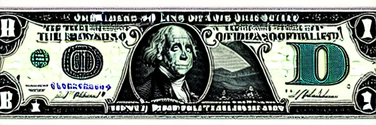 Image similar to lovecraftian dollar bill.