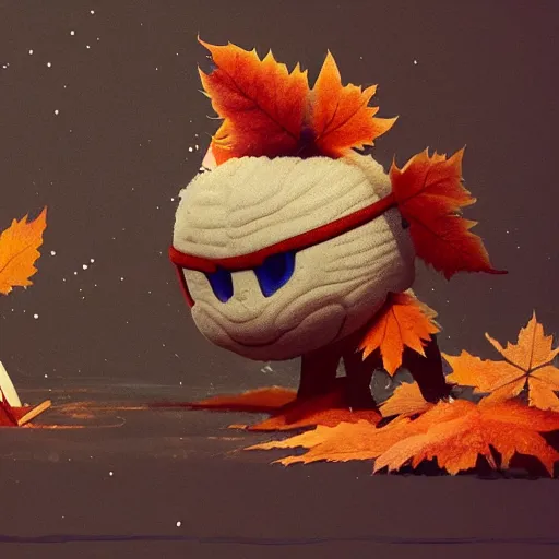 Prompt: 🍁 cute, illustration, digital art, inspired by kirby's epic yarn, by greg rutkowski, sharp, masterpiece, highly detailed, photorealistic, octane render, 8 k, unreal engine 5, trending on artstation, vivid colors