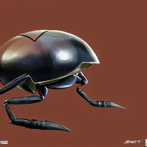 Image similar to A pokemon that looks like a beetle,Trending on art station. Unreal engine.