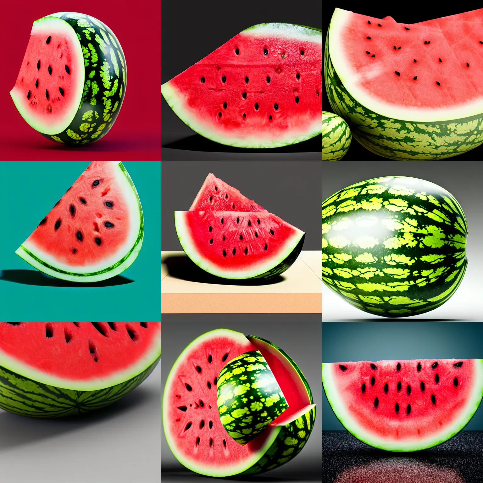 Prompt: a watermelon, detailed render, 8k