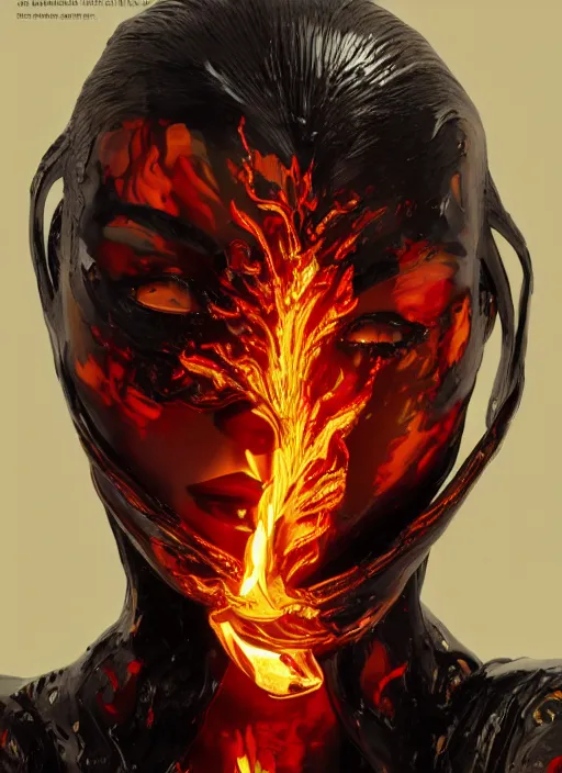 Image similar to sculpture made of flame, portrait, female, future, torch, fire, harper's bazaar, vogue, fashion magazine, intricate, concept art, close up, ornate, luxury, elite, elegant, trending on artstation, by ruan jia, by Kenneth Willardt, by ross tran, by WLOP, by Andrei Riabovitchev,