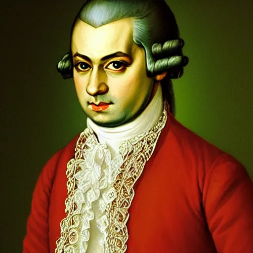 Prompt: mozart by bastien - lepage