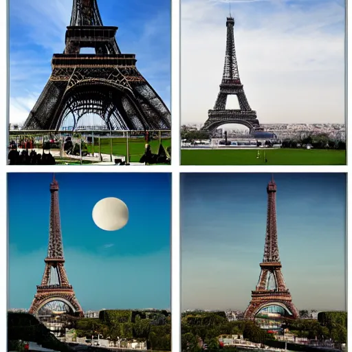 Image similar to rejected designs for the eiffel tower