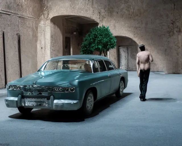 Prompt: a film still from holy motors, cinematic lighting, photorealistic, hyperrealistic, highly detailed, photorealistic, high resolution, 4 k, 1 0 0 6 9