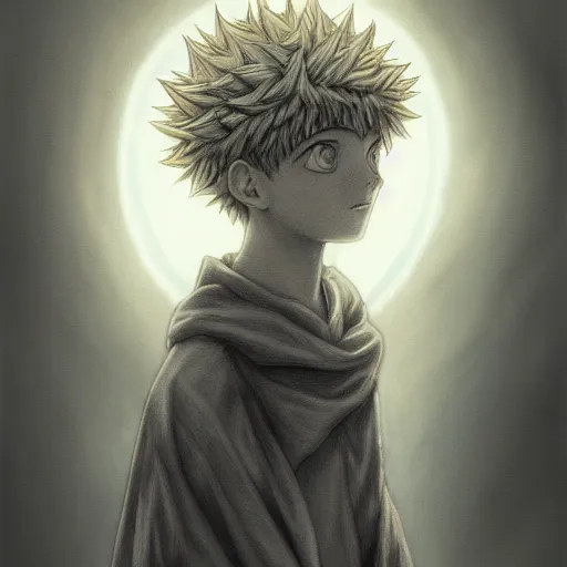 Prompt: killua zoldyck by gustave dore and sam spratt and allen williams, trending on artstation, cgsociety, 8 k hd, earthtone colors