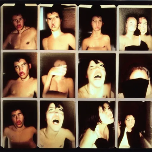 Image similar to just a normal person, polaroid, by nan goldin, jamel shabbaz, gregg araki