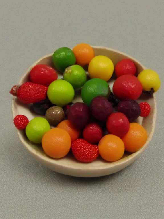 Image similar to miniature diorama fruits