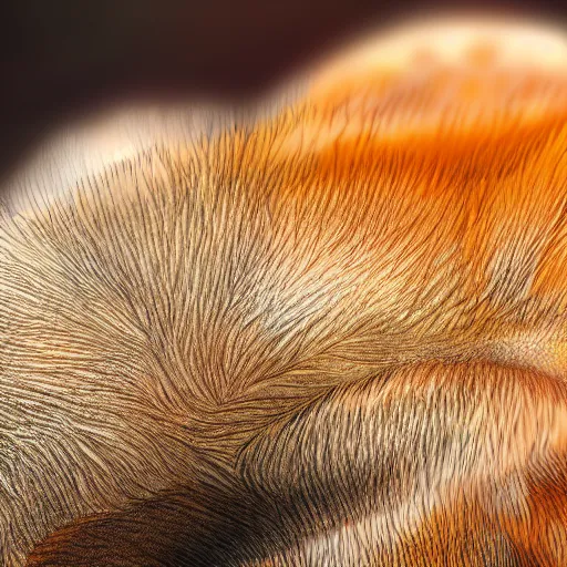 Prompt: underside of a fox paw, fluffy, paw pads, pawprints, 4 k furry art