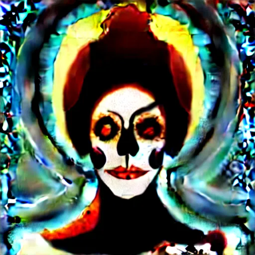 Image similar to queen of the dead by Maarten Verhoeven from artstation