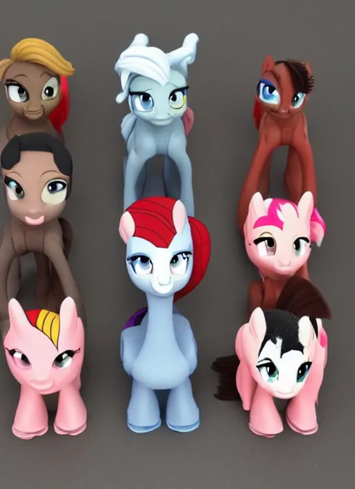 Image similar to barack obama is a cute cartoon character in my little pony, 3 d clay figure, kawaii